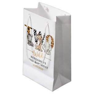 Safari Two Wild Birthday Party Small Gift Bag