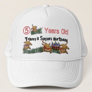 Safari Ultra mignon Leopard Casquette d'anniversai