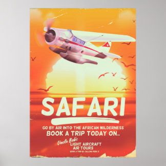 Safari vintage adventure poster. poster