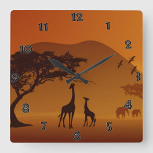 Safari Wall Clock
