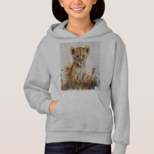  safari watercolor drawing - lion king toddler t-s