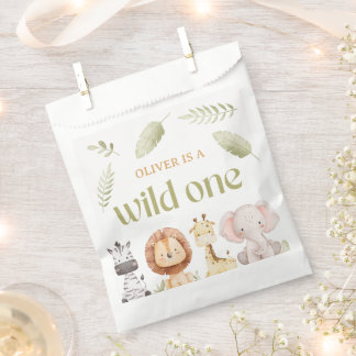 Safari Wild One 1st Birthday Favour Bag