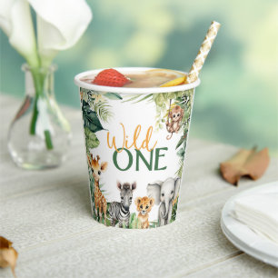 Safari WILD ONE 1st Birthday Party Cup