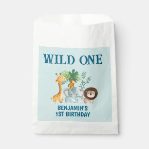 Safari Wild One 1st Birthday Party Favour Bag