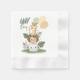 Safari Wild One Baby Paper Napkins! Napkin