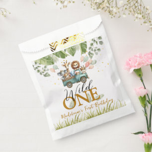 Safari Wild One First Birthday Favour Bag
