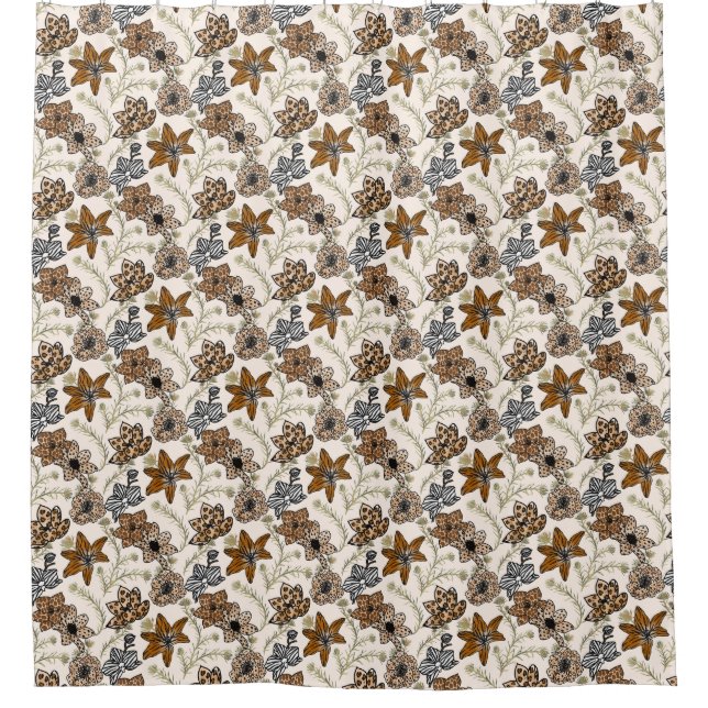  Safari Wildflowers - Modern Animal Print Floral (Front)