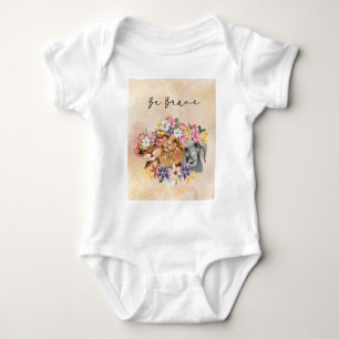 Safari wildone Baby shower Body bébé rose