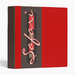 Safari zebra design binders & files