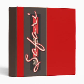 Safari zebra design binders & files