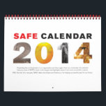 SAFE 2014 Commemorative Calendar<br><div class="desc">Raise public awareness all year to preserve cultural heritage with these iconic images. This special commemorative calendar presents the achievements of our organization and the support from our community. From the winning posters of our student competitions to the poignant image of an empty tomb, this calendar features some of SAFE’s...</div>