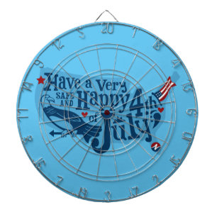 Safe And Happy 4th Of July Dartboard