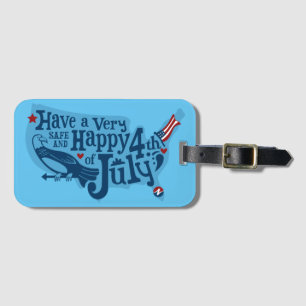 Safe And Happy 4th Of July Luggage Tag