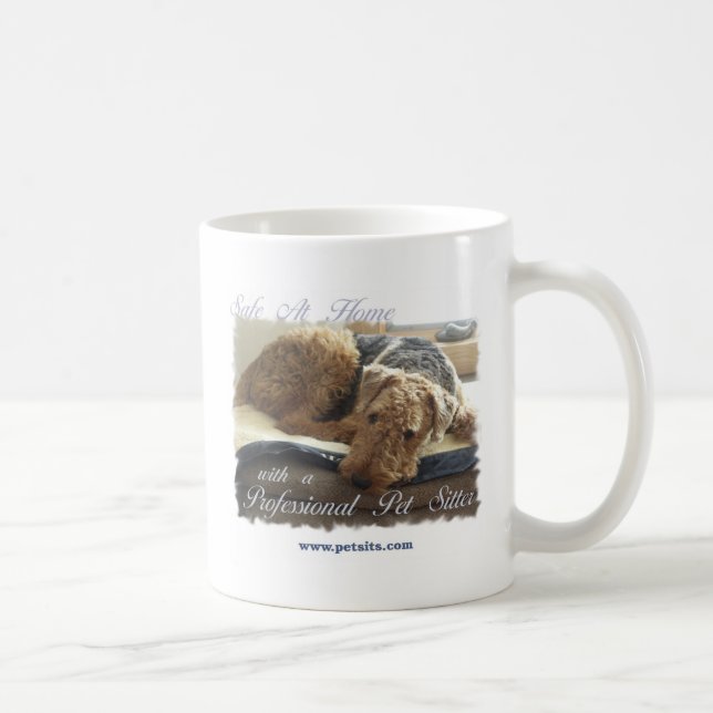 Safe At Home with a Professional Pet Sitter Coffee Mug (Right)