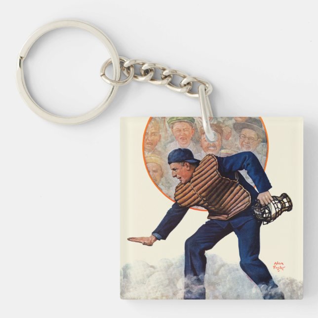 Safe at the Plate Keychain (Front)