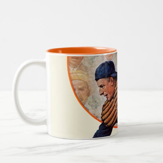Safe at the Plate Two-Tone Coffee Mug (Left)