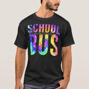 Safe Driving Back To School Tie Dye School Bus Dri T-Shirt