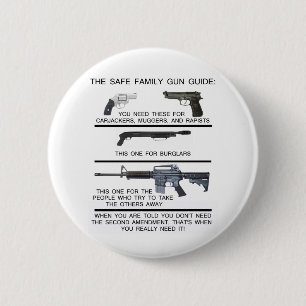 SAFE FAMILY GUN GUIDE 2 INCH ROUND BUTTON