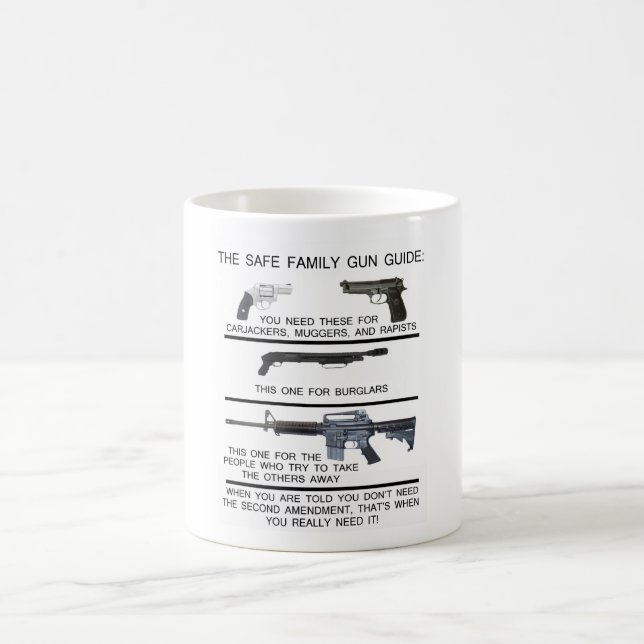 SAFE FAMILY GUN GUIDE COFFEE MUG (Center)