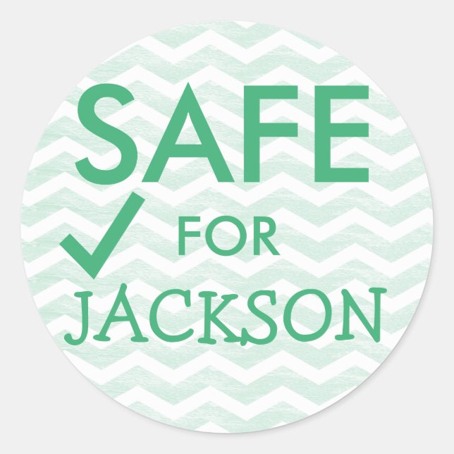 Safe Food Stickers for Special Diets (Front)