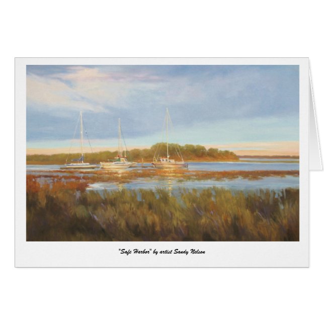 "Safe Harbour" by artist Sandy Nelson (Front Horizontal)