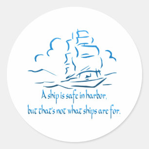 Safe Harbour Classic Round Sticker