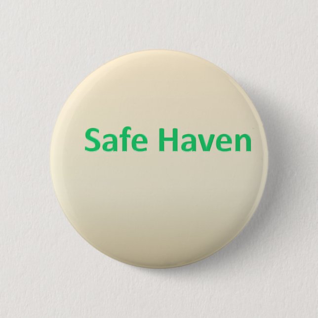 Safe Haven 2 Inch Round Button (Front)