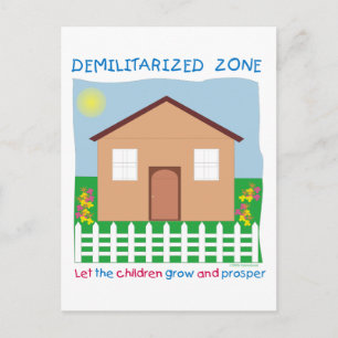 Safe House Demilitarized zone save the children Postcard