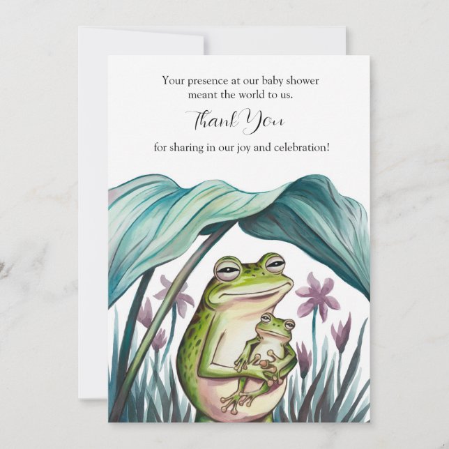 Safe in Mommy's Arms Thank You Card (Front)