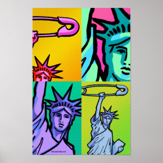 SAFE Liberty Dot Poster #7 4-up: 11 X 16.5