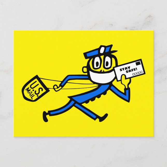 Safe Mail Carrier Postcard (Front)