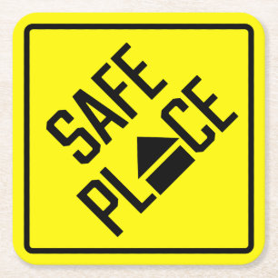 Safe Place Paper Coaster