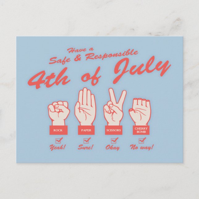 Safe & Responsible 4th Postcard (Front)