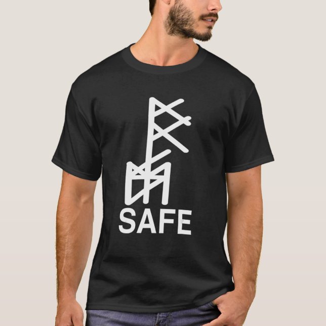 Safe rune security nordic mythology esotericism T-Shirt (Front)