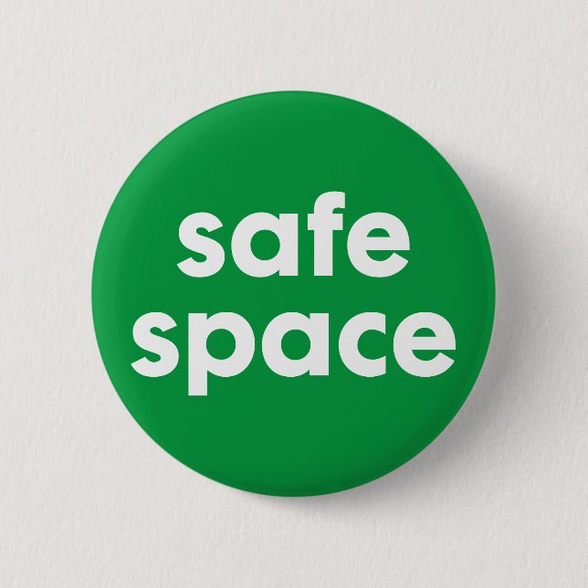 Safe Space Badge 2 Inch Round Button (Front)