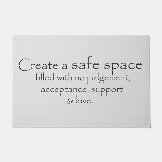 Safe Space Door Matt Doormat (Front)