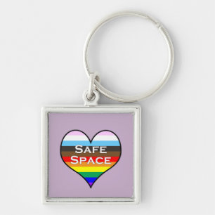 Safe Space Heart Keychain