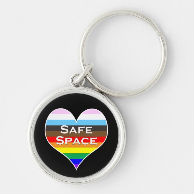 Safe Space Heart Keychain (Front)