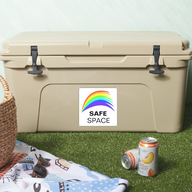 Safe Space Vinyl Sticker (Cooler)
