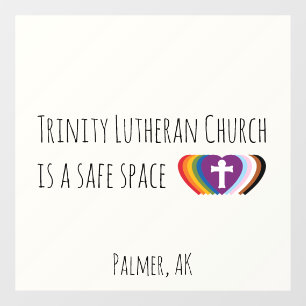 Safe Space Window Cling