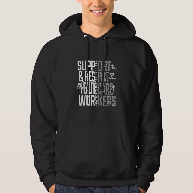 Safe Staffing Saves Lives Nurses March Nurse  Hoodie (Front)