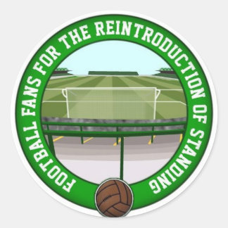 Safe Standing Classic Round Sticker