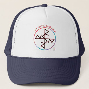 Safe Travels & Balance Bindrune Trucker Hat