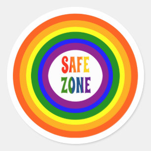 Safe Zone Rainbow Stickers
