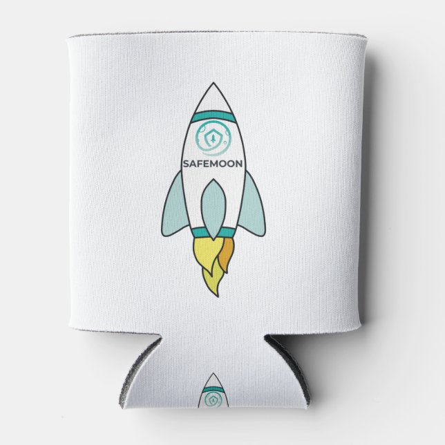 Safemoon To The Moon Rocket Can Cooler (Front)