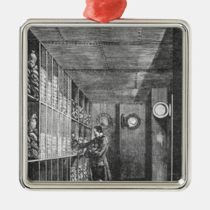 Safes at the Bank of France in Paris, 1897 Metal Ornament