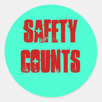 Safety Counts Stickers