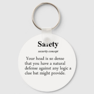 Safety Definition Keychain