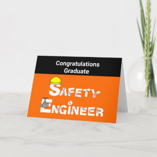 Safety Engineer Bandages Graduation Card