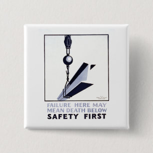 Safety First 2 Inch Square Button